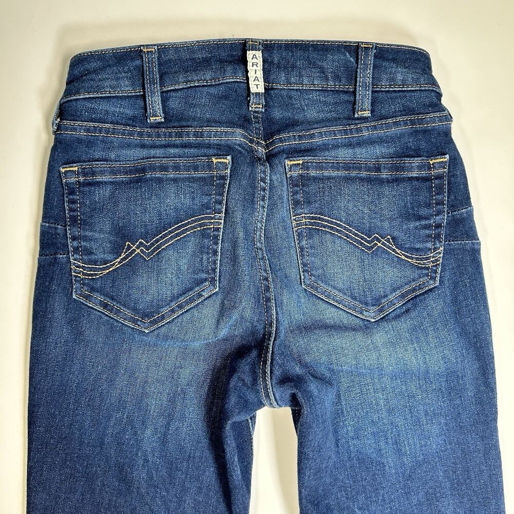 Ariat REAL Ballary Jeans Womens 26x30.5 High Rise Bootcut Pennsylvania Blue